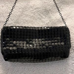 Black Aluminum Shoulder Bag